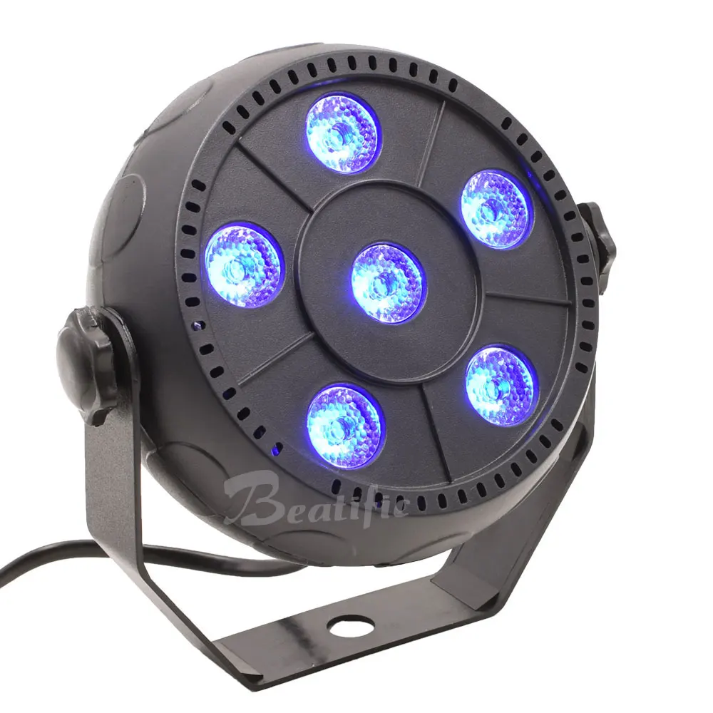 Мини LED Par свет 6 светодиодов RGB эффект мытья Dj лазерный диско шар стробоскоп авто