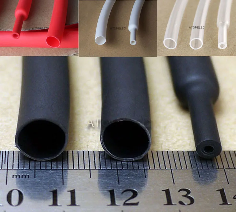 Термоусадочная трубка с клейкой подкладкой диаметр 2 м 8 мм термоусадочная