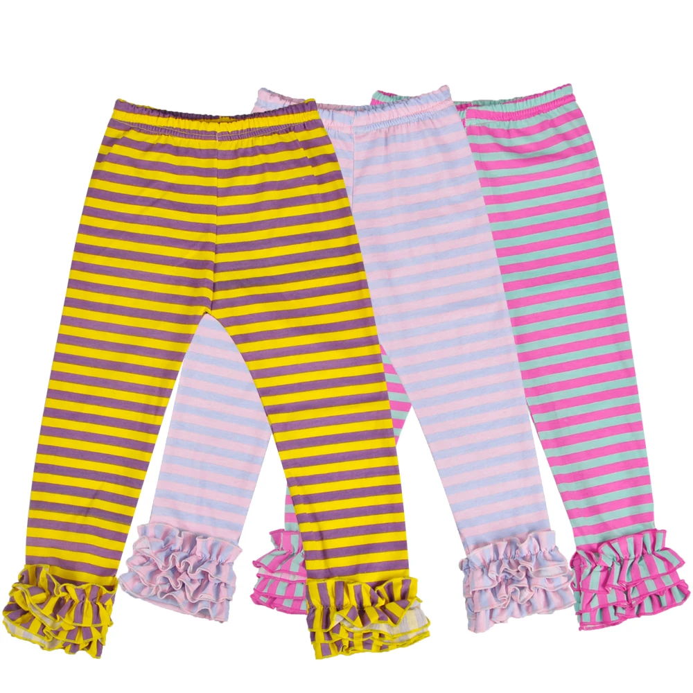 Big Promotion Girls Icing Ruffle Leggings Icings Persnickety Toddler Pants Triple Baby Girl Clothes | Детская одежда и обувь