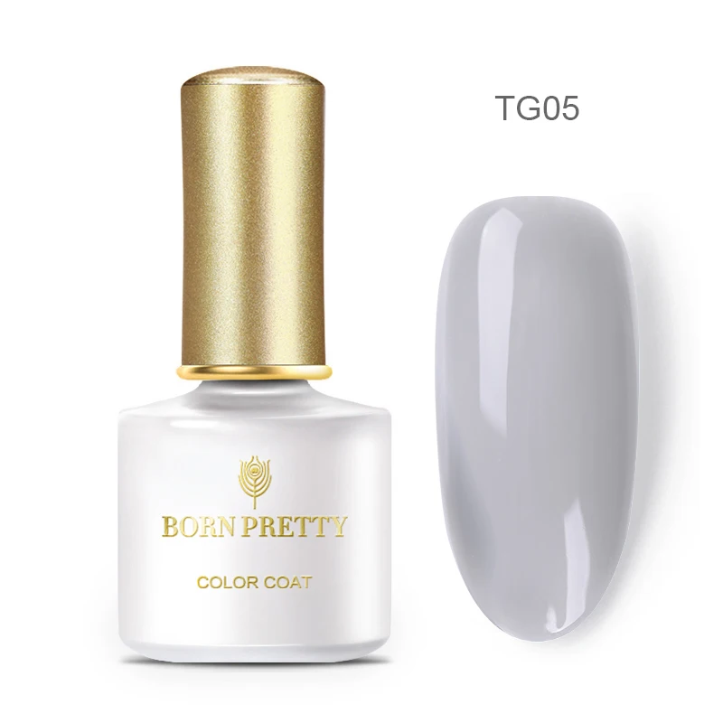 BP-TG05 Гель-лак серии BORN PRETTY Jelly 6 мл, гель для ногтей розового и серого цвета, полупрозрачный, впитывающий УФ светодиодный Гель-лак для ногтей - Цвет: BP-TG05
