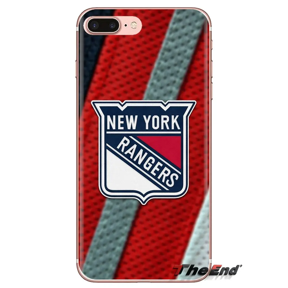 For Samsung Galaxy S3 S4 S5 Mini S6 S7 Edge S8 S9 S10 Plus Note 3 4 5 8 9 Ice Hockey new york Rangers TPU Transparent Shell Case |