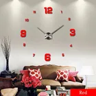 Кварцевые украшения для дома, акриловые современные дизайнерские декоративные светодиодные настенные часы 3D сделай сам большого размера, настенные часы с современным дизайном