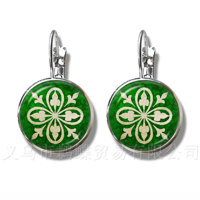 Классические серьги с символами чакр Zen Charms модные украшения для йоги ювелирные