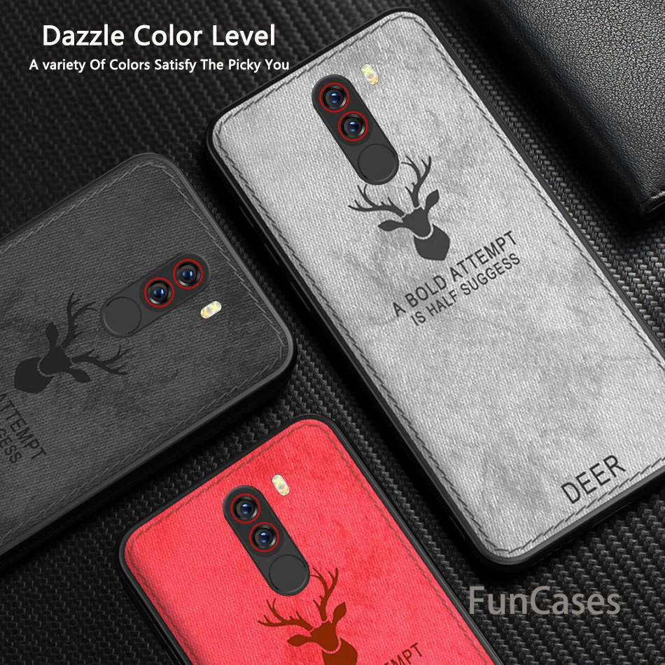 Case For Pocophone F1 Xiaomi Redmi Note 5 Pro Cloth Deer Cover Xiomi Plus 5A 5X A1 6 6A Poco | Мобильные телефоны и