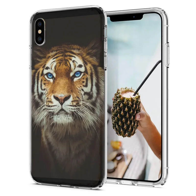 Мягкий чехол для телефона iPhone 6 XS Max чехлы из ТПУ цветной с изображением неба