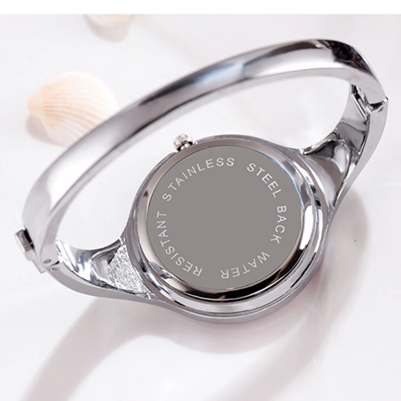 Женские часы 2020 модный браслет с манжетами женские кварцевые из нержавеющей