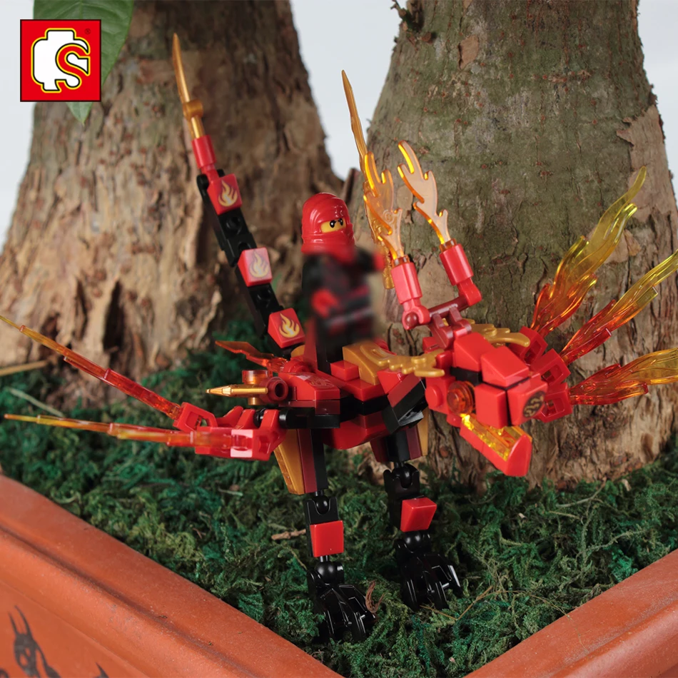 Строительные блоки Sembo dragon knight игрушки совместимые с LEGO Ninjagoes Мини фигурки