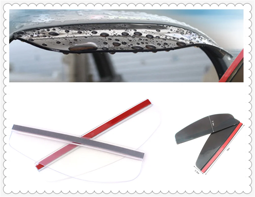 Автомобильное зеркало заднего вида дождевик для бровей 2 шт. высокое качество