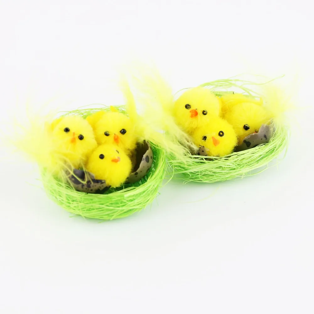 Новое поступление 2017 бесплатная доставка 6 шт./упак. пушистые желтые маленькие