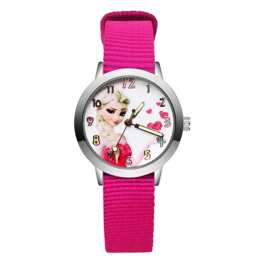 

Cartoon Cute Pretty Style Children's Watches Kids Student Girls Boys Quartz Nylon sStrap Wrist Watch JA114