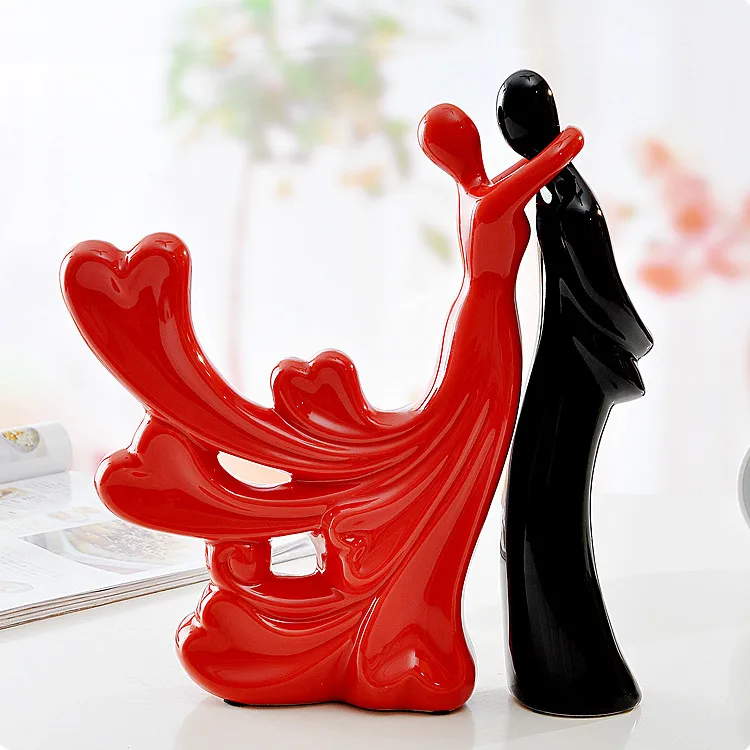 Современные украшения для влюбленных Декор дома фигурки керамические поделки