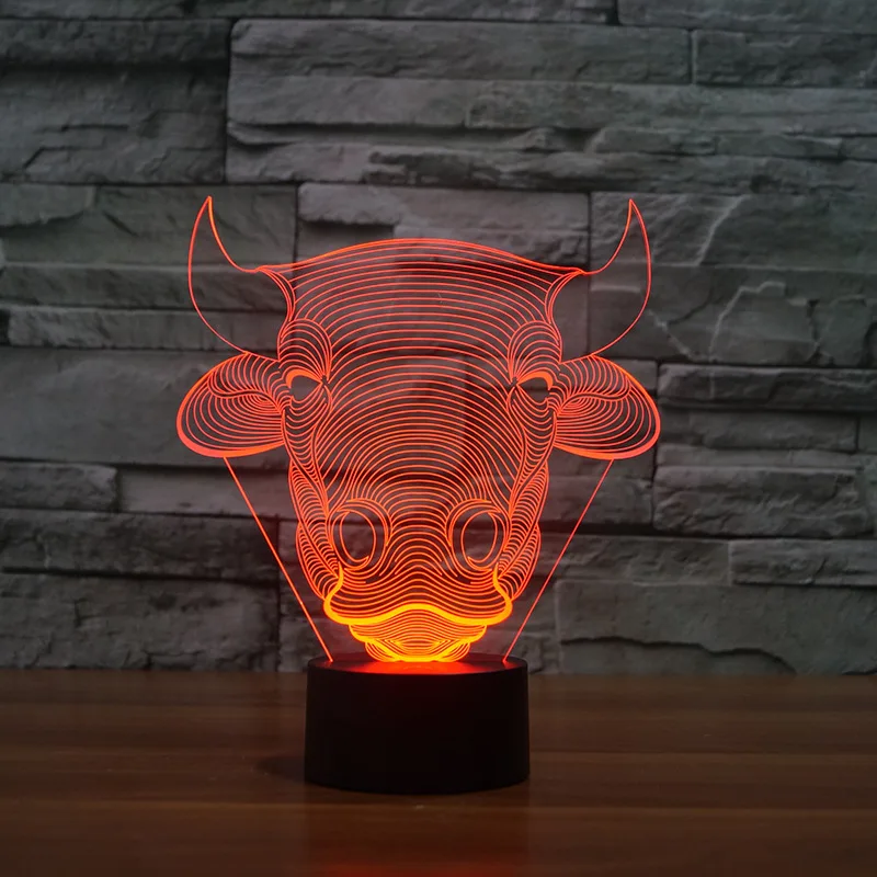 Новые креативные товары 3d Светодиодная лампа горячая Распродажа цветная