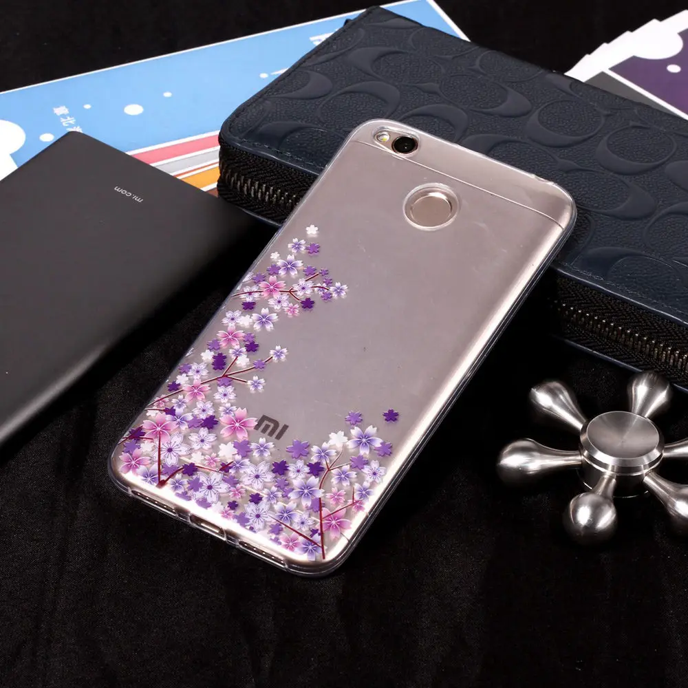 TPU Soft Case for Xiaomi Redmi 4X 4 X Redmi4X Painting Phone X4 Red mi Redmi4 Silicone Cover |