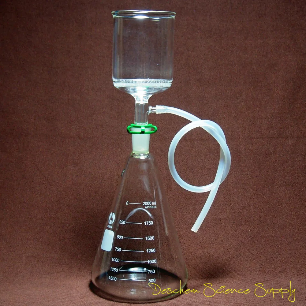 2000 мл 24/40 лабораторное устройство фильтрации всасывания 90 мм 600 Воронка Buchner и 1Л