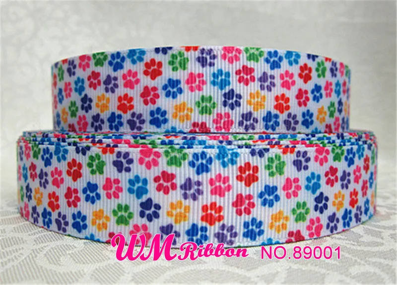 Q&ampN ribbon 16mm 22mm 25mm 38mm 50mm 75mm cartoon dog printed grosgrain webbing 50yards/roll for hair tie free shipping | Дом и сад
