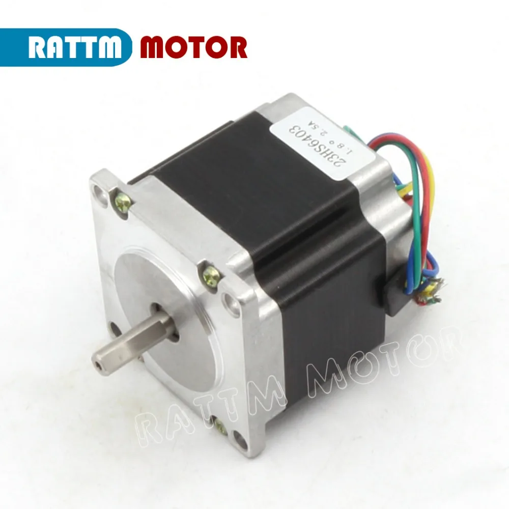 Шаговый двигатель Nema23 56 мм с кабелем двигателя 165Oz in/110Ncm/ 2.5A CNC 3 оси