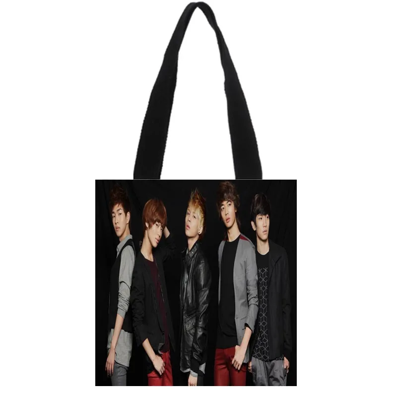 HEARMNY Custom KPOP SHINee Сумка тоут двусторонняя льняная Повседневная Холщовая с принтом