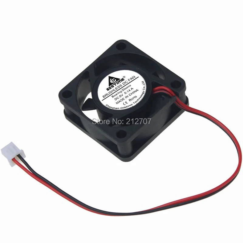 

200 PCS Gdstime DC 5V 2 Pin 40mm 40x40x15mm Mini Brushless Computer Chassis Cooler Cooling Fan