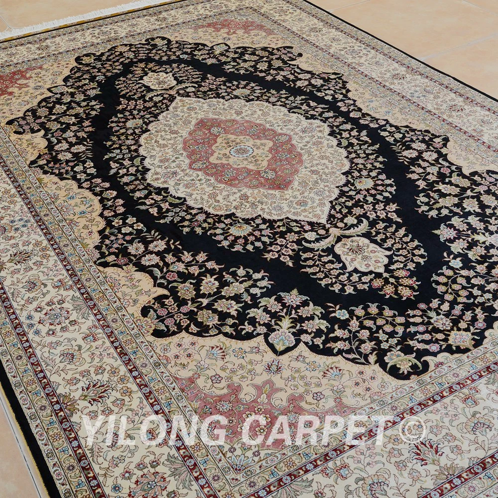 Yilong 6 'x 9' Античный шелковый ковер ручной работы для гостиной персидский