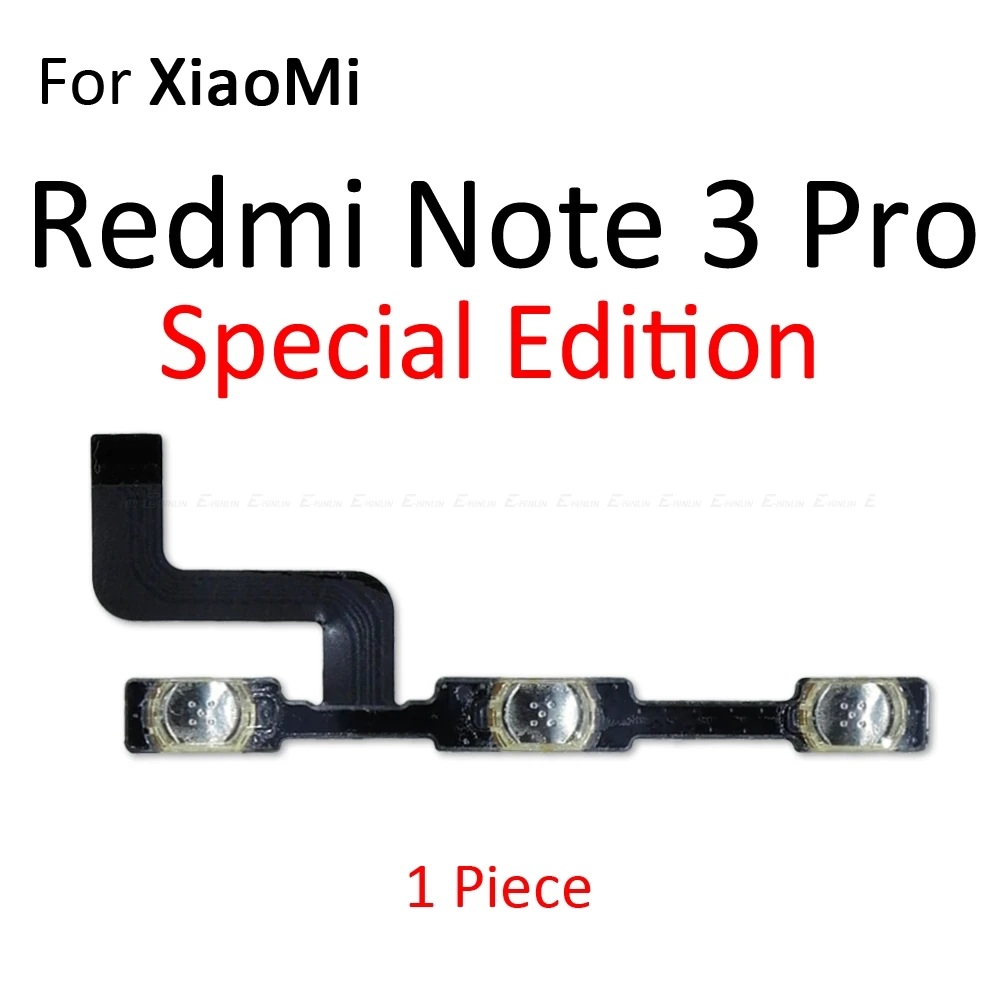 Гибкий кабель с кнопкой включения и выключения громкости для Xiaomi Redmi 3S 3X 4A Note 4 2 3 5 Pro Plus Special Edition Note 4X 5A