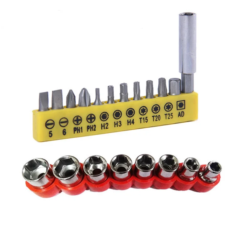 

20pcs hex socket mini Magnetic screwdriver bit set adapter electric screwdriver head kit Magnetic holder socket tool bits