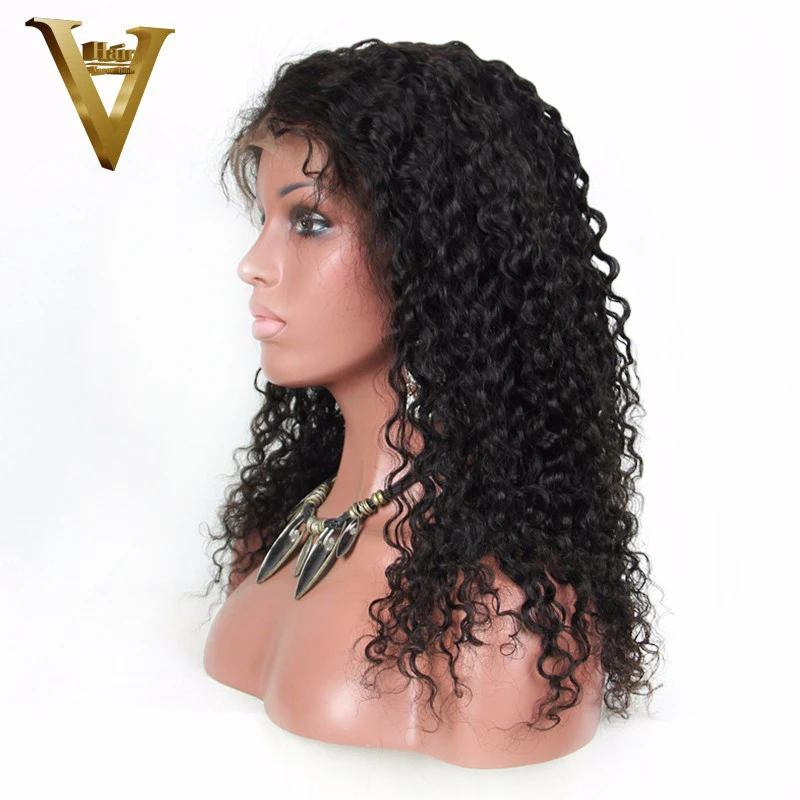 150% Brazilian Glueless Full Lace Human Hair Wigs For Black Women Water Wave With Baby Bleached Knots Remy | Шиньоны и парики