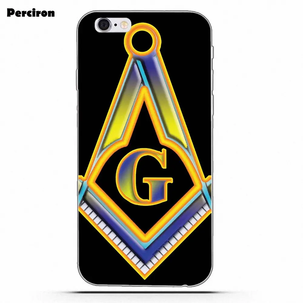 as picture Perciron масонский мягкий модный чехол для iPhone X 4 4S 5 5C SE 6 6 S 7 8 Plus Galaxy S5 S6 S7 S8 Grand Core II Prime Alpha - Цвет: as picture