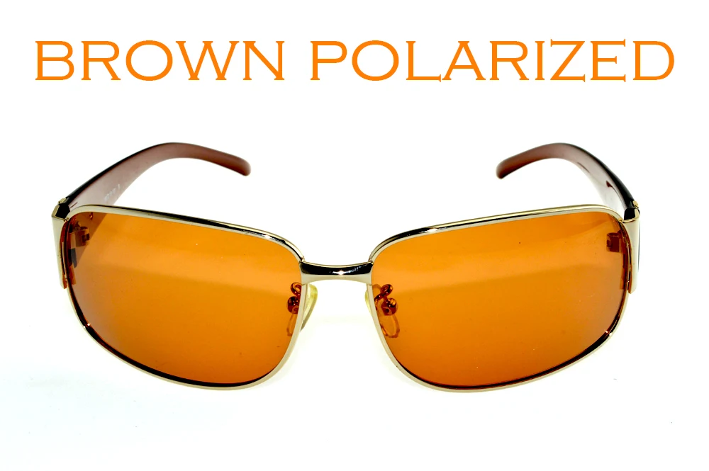 Дизайнерские женские коричневые зеркальные поляризационные солнцезащитные