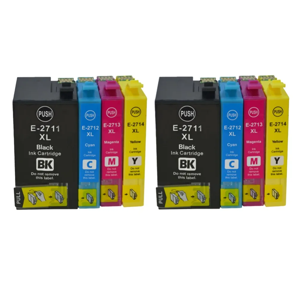 

YLC 2set 27XL T2711-T2714 compatible Ink cartridge For Epson WorkForce Pro WF-3620DWF WF-3640DTWF WF-7110DTW WF-7610DWF printer