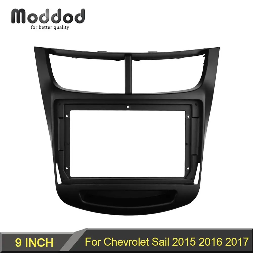 Двойной Din 9 дюймов Автомобильный Радио панель для Chevrolet Парус 2015 2016 2017 приборной