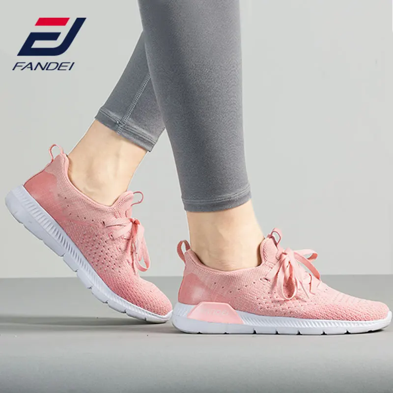 FANDEI 2018 кроссовки для женщин сетка удобная спортивная женская обувь Прогулки на