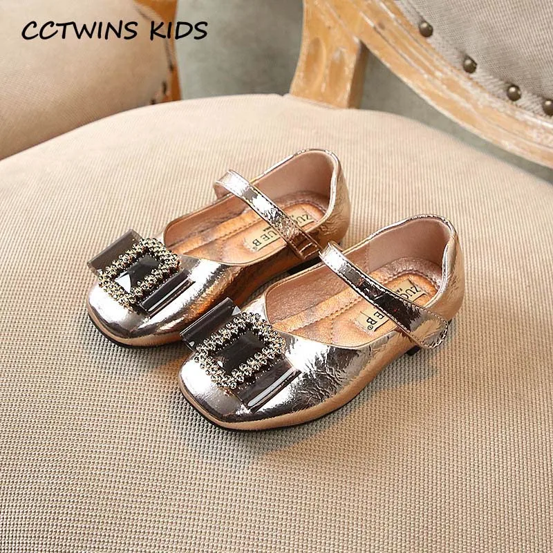 Розовый CCTWINS обувь для детей осенняя одежда для девочек платье принцессы, обувь для вечеринок для малыша; на каждый день из искусственной кожи, для детей в стиле «Мэри Джейн» для маленьких детей; Цвет Черный; обувь на плоской подошве с GM2388 - Цвет: Розовый