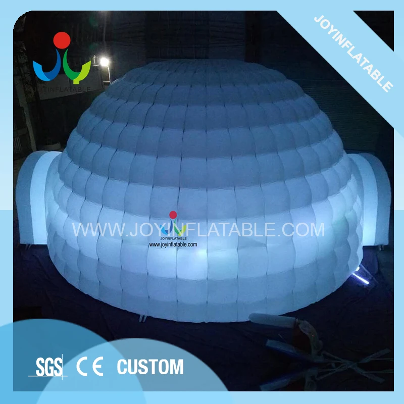 Оксфордская надувная купольная палатка диаметром 10 м со светодиодный светильник
