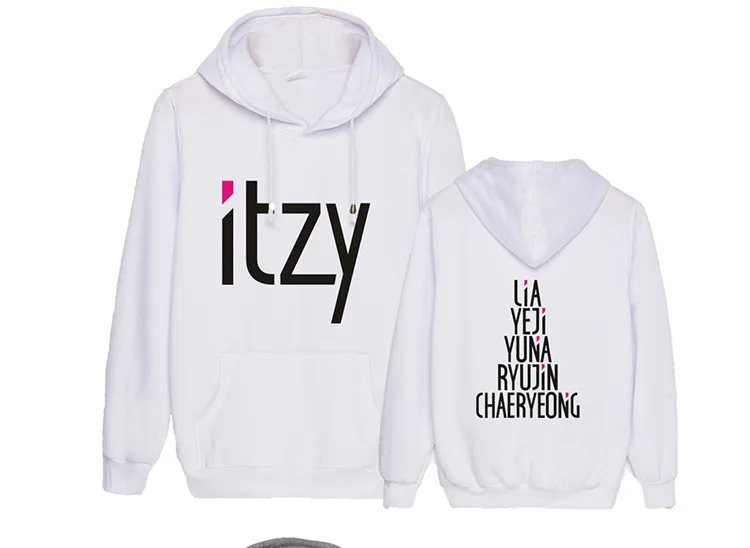 Новое поступление Женская Группа itzy флисовые толстовки с принтом всех