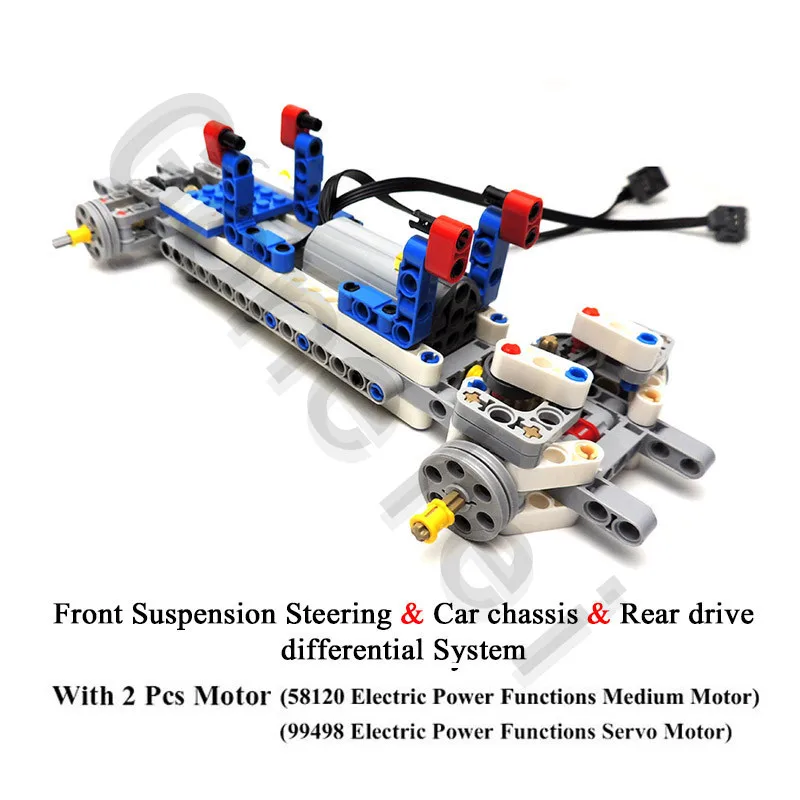 Bulk Parts Set 2 MOC 4911 V42 двигатель Technic 8 скоростей последовательный редуктор привод передняя подвеска рулевого управления автомобиля шасси системы строительные блоки игрушки - Цвет: Bulk Parts Set 2