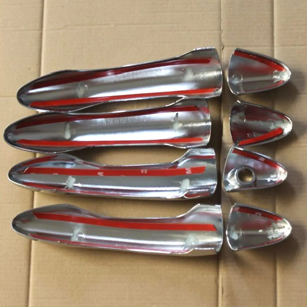 New 8pcs/set ABS Car Chrome Door Handle Catch Cover Trims Sequined Garnished Bezel For 2011-2013 Optima K5 Styling | Автомобили и