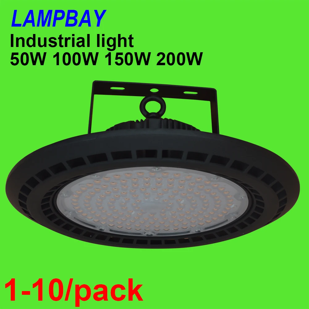 1-10/pack LED High Bay Light 50W 100W 150W 200W UFO Shaped Lamp Workshop Garage Warehouse Stadium Market Industrial Lighting