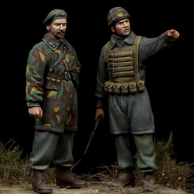 1/35 Italian Paratroopers 'Nembo Division' WW II Resin Model Soldier GK Military theme of WW2 Unassembled and unpainted kit | Игрушки