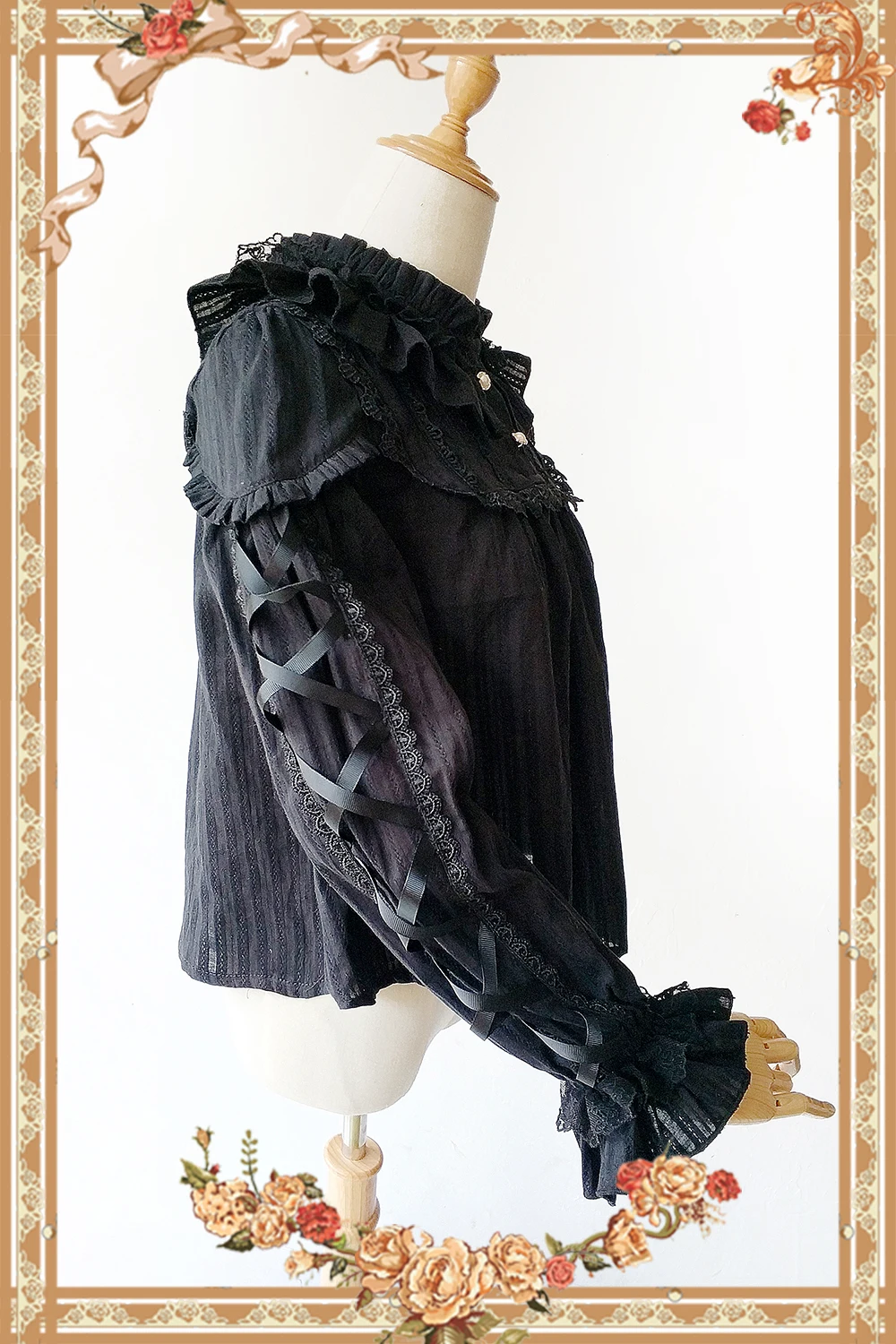 Женская жаккардовая блузка в полоску с длинным рукавом|blouse long|ruffle blousewomens ruffled blouses