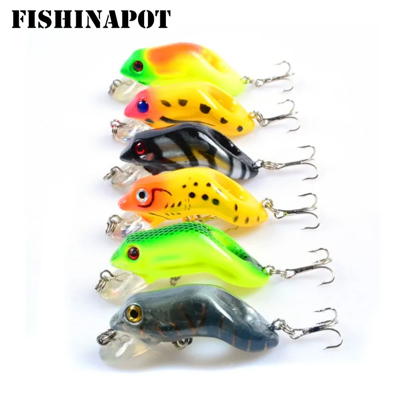 FISHINAPOT 1 шт. 55 мм/8 8 г пластиковая лягушка искусственная рыбалка жесткие