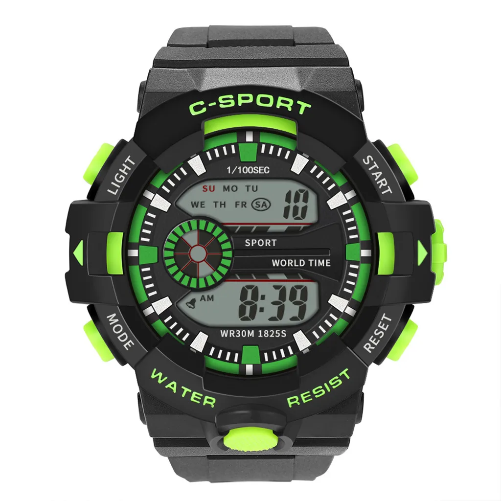 Роскошные часы 2019 мужские цифровые электронные военные спортивные светодиодные