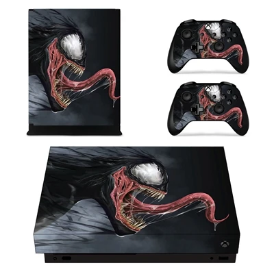 YSX1X1623 New Arrival Venom Sticker Skin For Xbox One X Console Controller Stickers Vinyl Decals Skin Game Cover Protector - Color: YSX1X1623