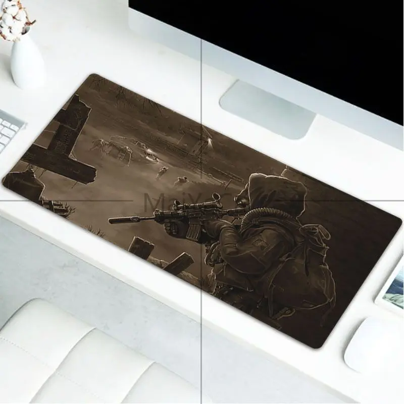 LockEdge 30X90cm MaiYaCa Сталкер индивидуальные ноутбук игровой коврик для мыши большой игровой коврик для мыши Коврик для клавиатуры - Цвет: LockEdge 30X90cm
