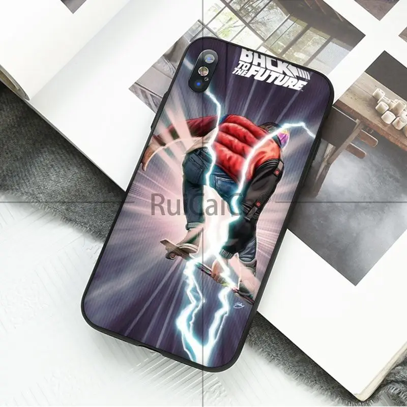 Ruicaica черный мягкий силиконовый чехол для мобильного телефона Apple iPhone 8 7 6 6S Plus X XS MAX