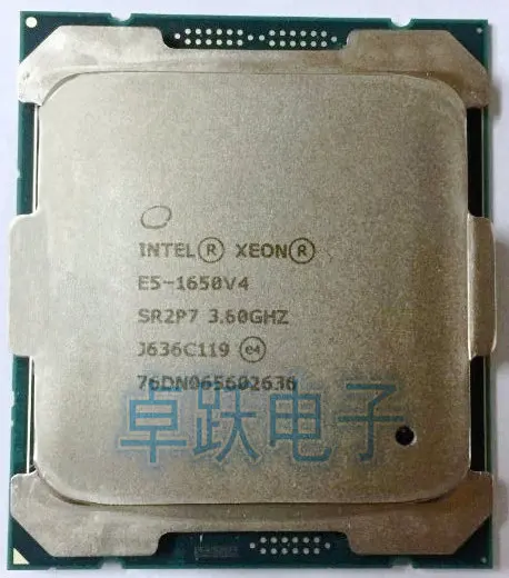 E5 1650V4 Original Intel Xeon 3 6 ГГц ядерный 15 Мб SmartCache 140 Вт 1650 V4 LGA2011 Бесплатная доставка|intel