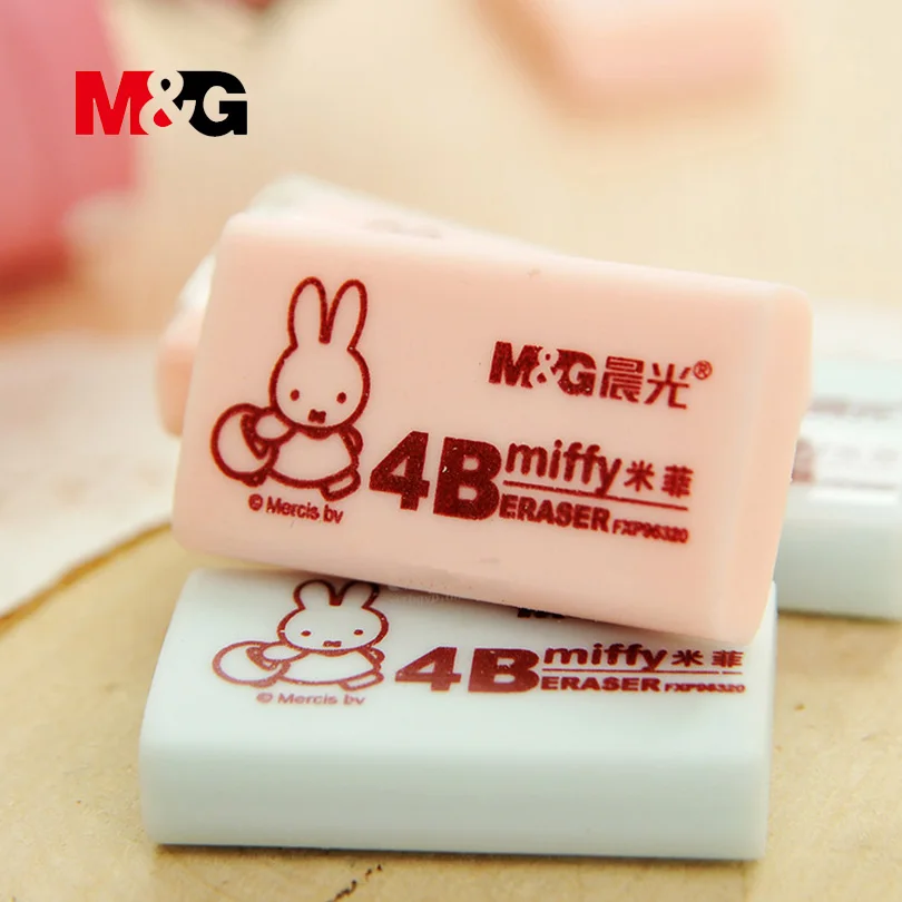 M & G Новое поступление ластики 4 шт. набор Miffy серия мультфильм розовый синий