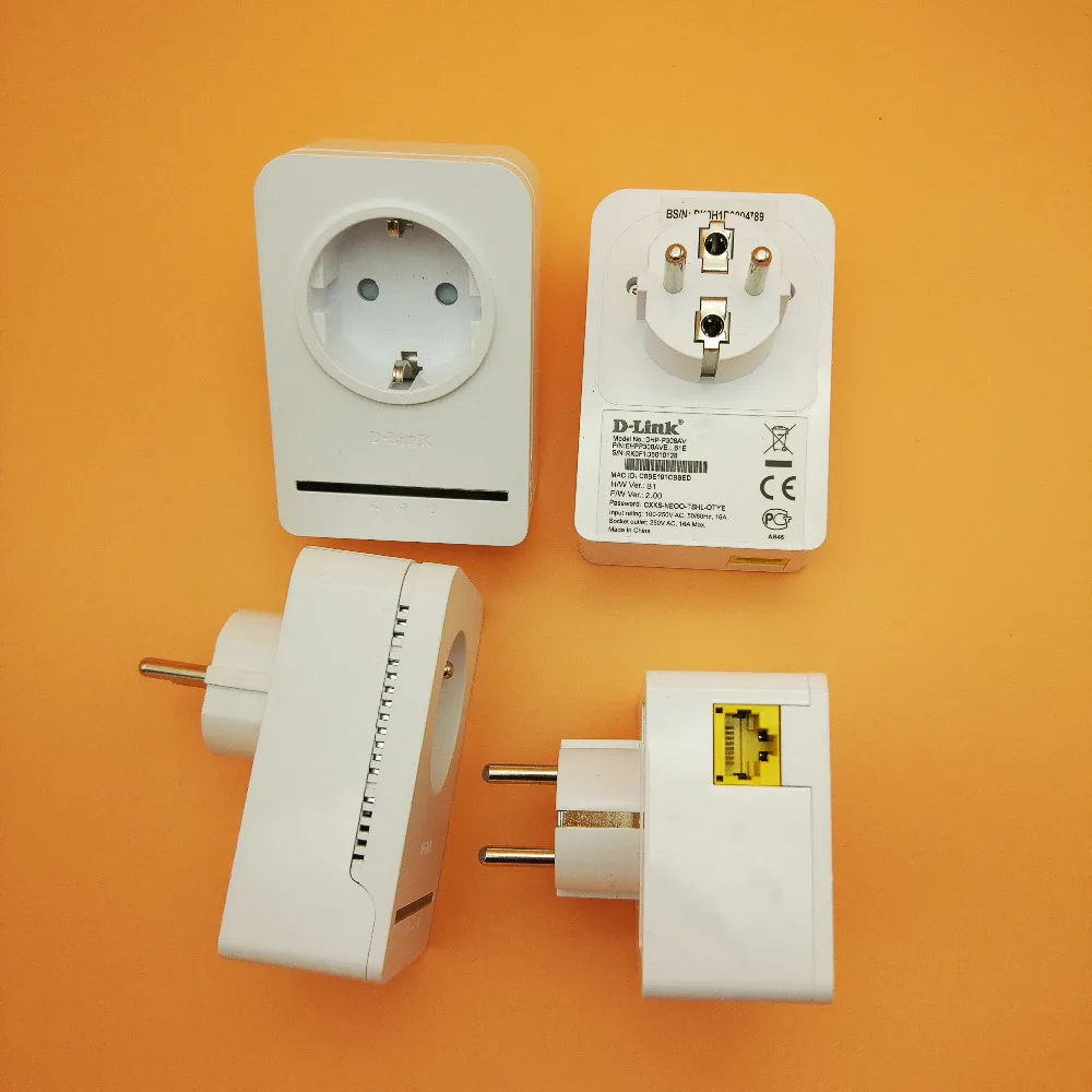Б/у 95% Новый 500 мбит/с DHP P308AV силовой адаптер HomePlug сквозной для Штепсель вилки