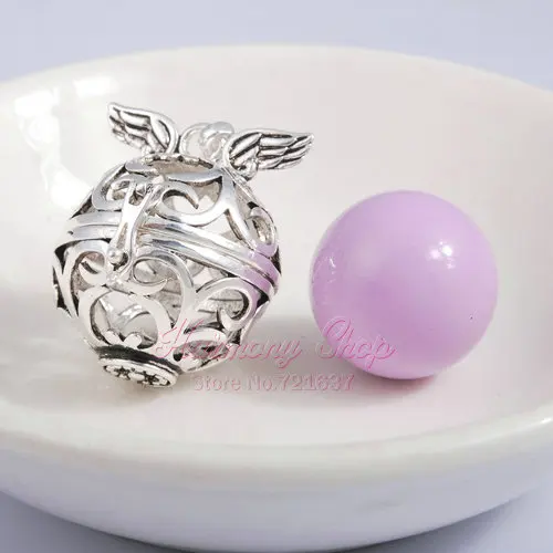 Евдора гармония шар медальон клетка ювелирные изделия крыло ангела кулон Ангел