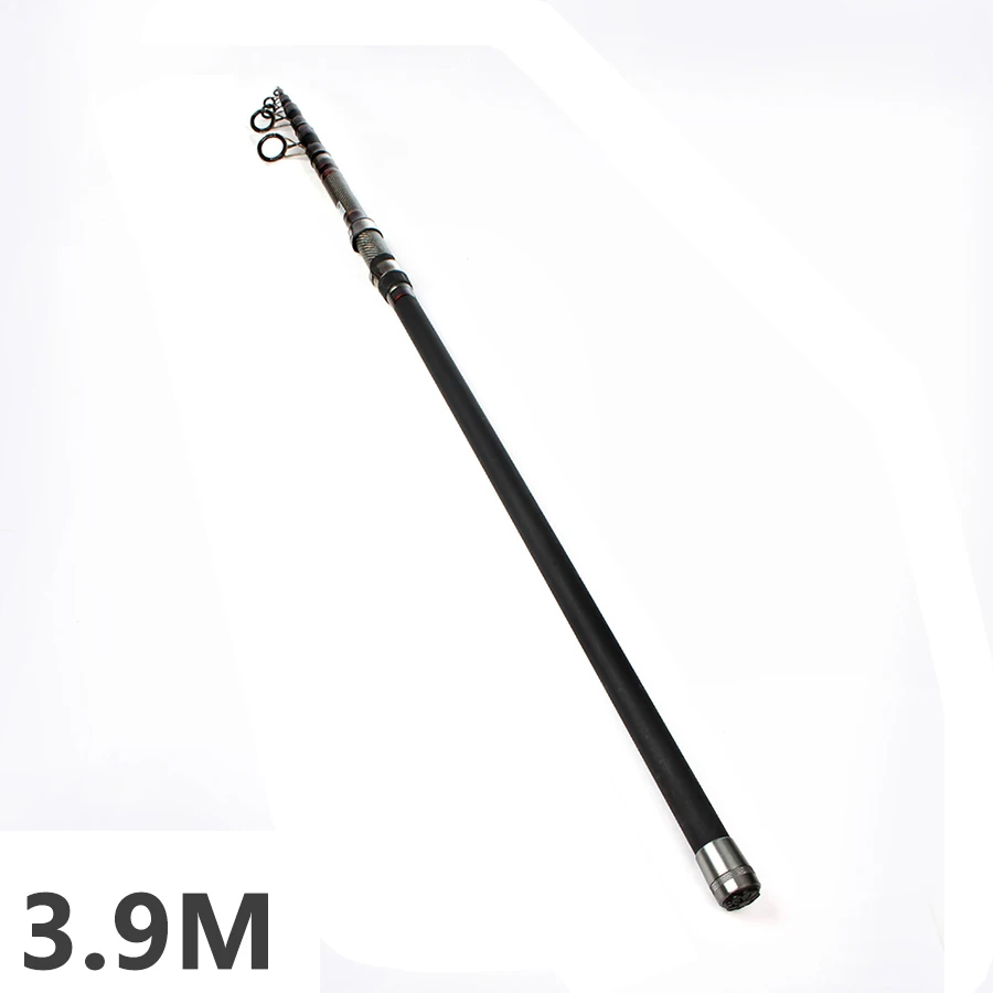 FISHKING высокоуглеродистая 3,9 м 4,2 М 4,5 м 50-150 г 5 секций спиннинговая удочка для серфинга телескопическая удочка для морской ловли карпа длинная литая удочка - Цвет: Белый
