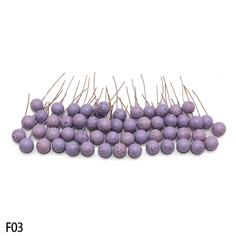 BF03 28 цветов Мини ручной работы искусственный цветок, ягоды пластиковая жемчужная тычинка сахар поддельные фрукты вишня для свадьбы Chrastimas Рождественский Декор - Color: BF03